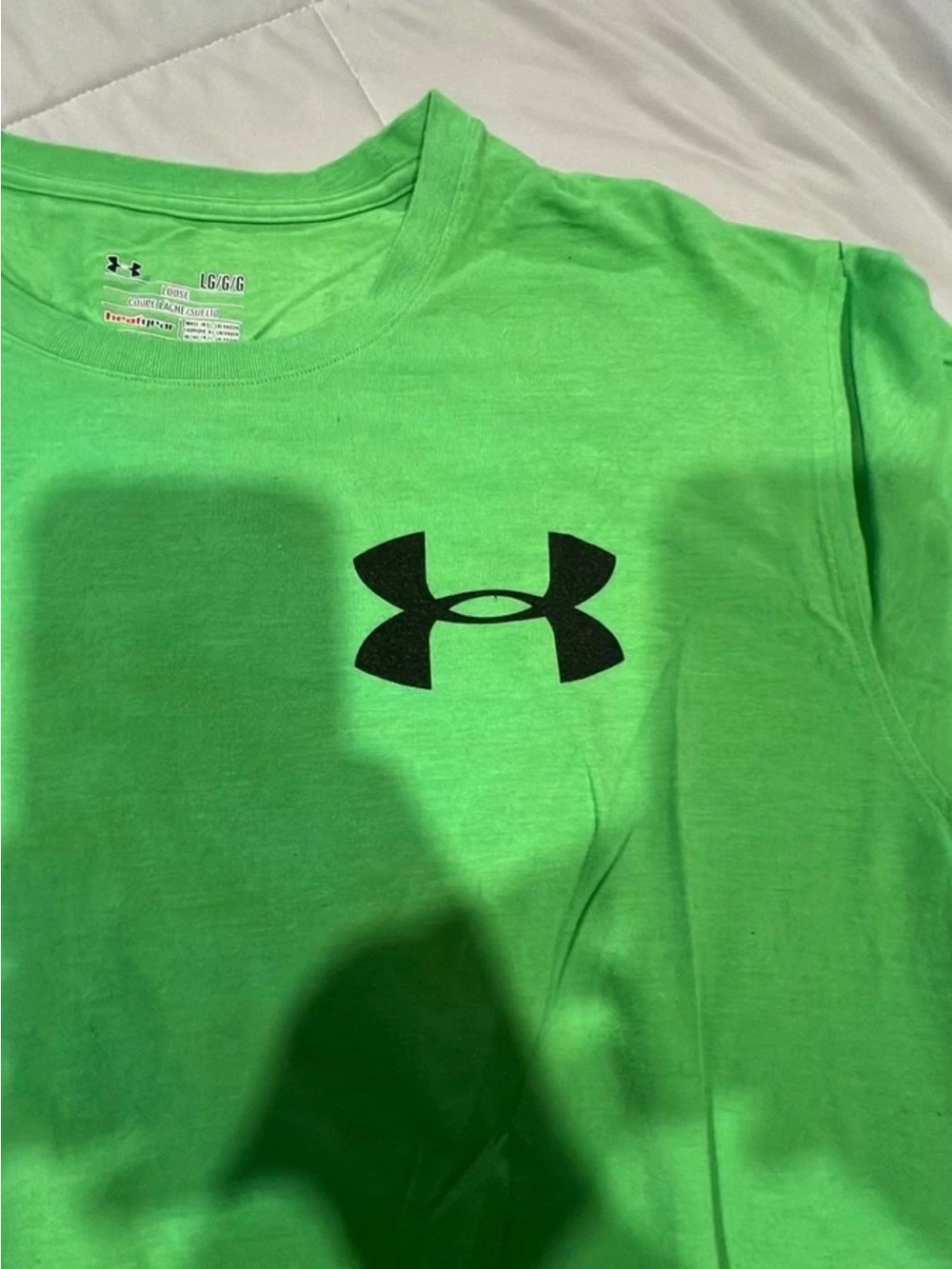 Under Armour Neon Green Short Sleeve Logo Tee